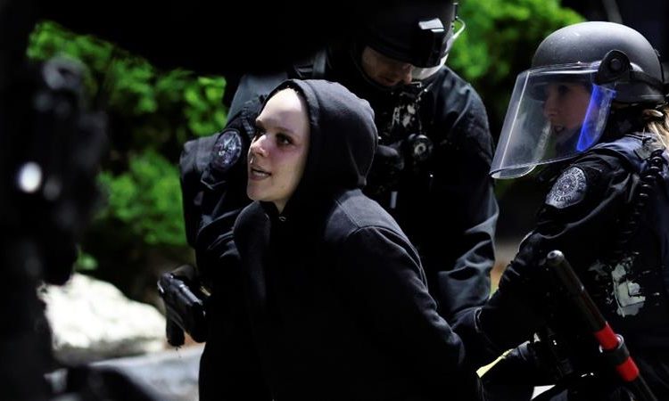  Portland police make ‘multiple arrests’ as protests near 100 days